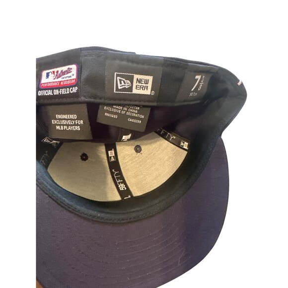 New Era Yankees 2019 ASG Fitted Cap 7 1/4 Official On-Field MLB Navy & Gold Embr - Picture 4 of 4